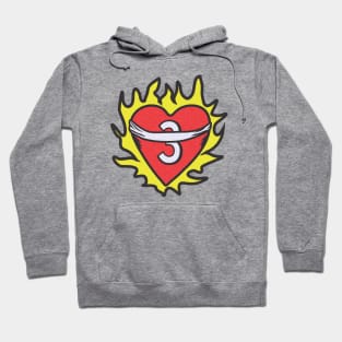 One Tree Hill Flaming Heart Hoodie